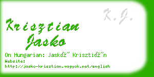 krisztian jasko business card